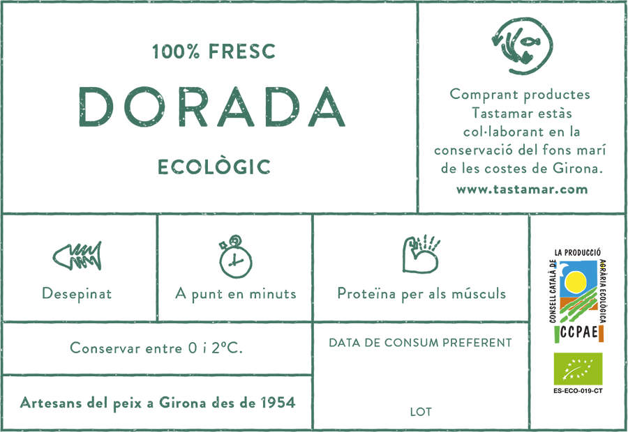 Tastamar - Etiqueta - Dorada - Eco
